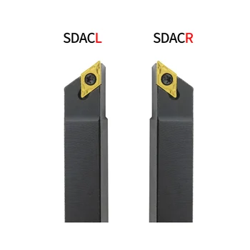 1ks SDACR0808H07 SDACR1212K07 SDACR1616H07 Vnější Soustružení Nástroj Držitele DCMT Karbidové Vložky CNC Soustruh Řezání Sada Nářadí