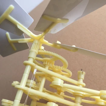 1ks Větrná energie ie Bionic vynález diy malé hračky ruční robot Puzzle vědecký experiment učebnice dítě Sestavený blok dárek
