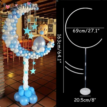 1set DIY Moon Balloon Držák Láhve Stojan Sloupec Balons Oblouk Rámu Děti Narozeninové Party, Baby Sprcha Svatební Dekorace Dodávky