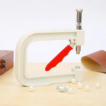 1Set Ruční Přibitý Korálek Stroj Oblečení Pearl Řemeslo DIY Pletení Klobouk Nástroje