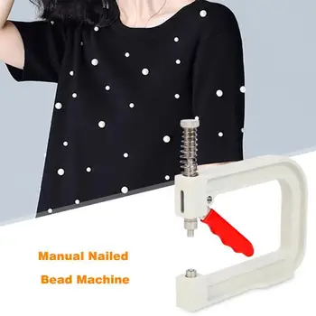 1Set Ruční Přibitý Korálek Stroj Oblečení Pearl Řemeslo DIY Pletení Klobouk Nástroje