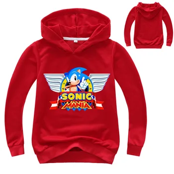 2-16Y Módní Sonic The Hedgehog Mikiny Dětské Mikiny pro Dívky, Sonic dětská Mikina pro Chlapce Tričko dětské Oblečení