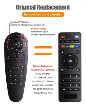 2.4 G RF Dálkové Ovládání G30 Air Mouse s Mikrofonem Gyro IR Učení pro Android TV Box IPTV