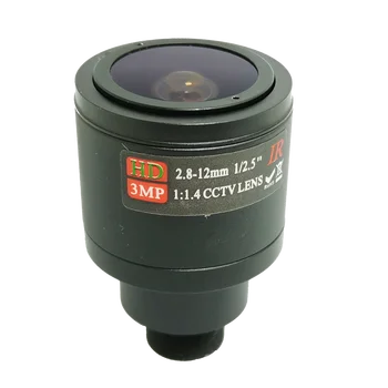 2.8 mm-12mm Objektiv M12 3MP pro HD Bezpečnostní Kamery F2.0 Obrázek 1/2.5 palcový Manuální Ostření a Zoom, IR CCTV Objektiv Fotoaparátu 3 Megapixely