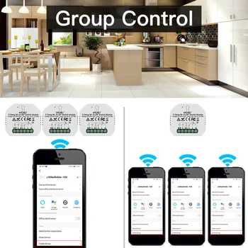 2 Gang 2 Způsob, Smart Light Switch Modul 2.4 GHz WiFi+RF433 Inteligentní Život/Tuya APLIKACE Dálkového Ovládání Práce S Alexa Google Domov