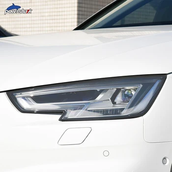 2 Ks Auto Světlomet Odstín Black Ochranný Film na Ochranu Transparentní TPU Nálepka Pro Audi A4 B8 B9 8K 8W S4 RS4 Příslušenství