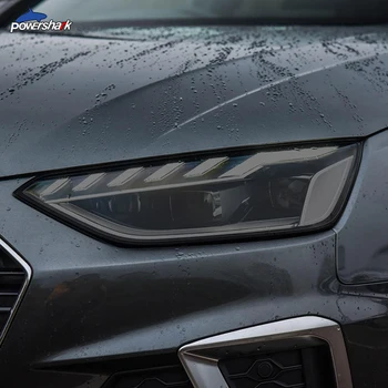 2 Ks Auto Světlomet Odstín Black Ochranný Film na Ochranu Transparentní TPU Nálepka Pro Audi A4 B8 B9 8K 8W S4 RS4 Příslušenství