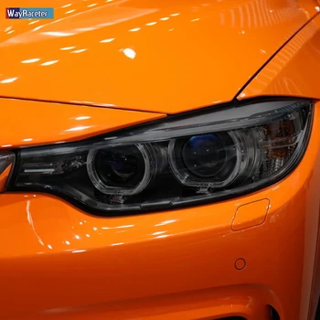 2 Ks Auto Světlometů Ochranný Film Světlometu Restaurování Transparentní TPU Černé Nálepka Pro BMW Řady 4 F32 F33 F36 Příslušenství