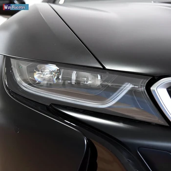 2 Ks Auto Světlometů Ochranný Film Světlometu Restaurování Transparentní TPU Černé Nálepka Pro BMW i8-2020 Příslušenství