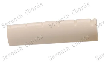 2 Ks Ivory-Bílá Délka 45 MM Plast 6 String s Drážkou Matice Pro Akustickou Kytaru.- 45*6*10-9.2 MM - MA026A
