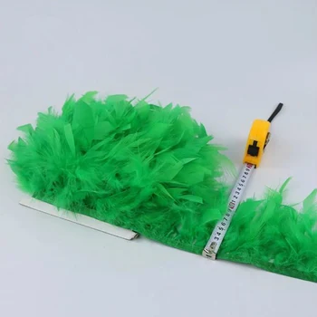 2 metry krásné krůtí peří ořezávání hran 10-15cm krůtí peří trim karnevalové kostýmy DIY Příslušenství