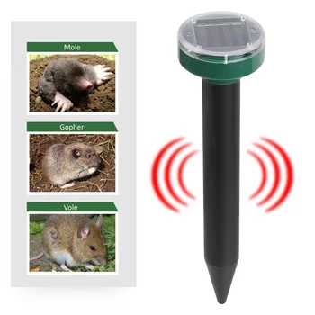 2 Pc Molární Krysa Myš Expelery Solární Ultrazvukový Pest Repeller Myši Expelery, Zahradní Škůdce, Myši Expelery