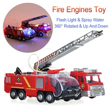 2 typy Požárník Sam hasicí Vůz/Motor Vozidla, Auta, Hračky s Hudbou, Barevné Led Světlo, Vodu, Sprej pro Dítě, Chlapec, Dívka, Dárek k Narozeninám