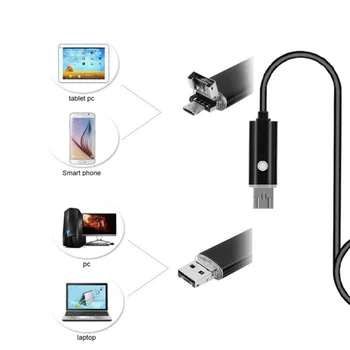 2 v 1 USB Čištění Uší Endoskop Vizuální Earpick S Mini Kamera HD Multifunkční Uší Nástroj na Čištění Černé #271588