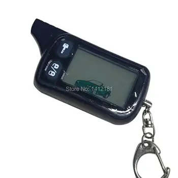 2-way TZ9010 LCD Dálkové Ovládání Klíčenka,TZ-9010 klíčenka pro Vozidla Bezpečnostní Dva Způsob Auto Alarm Tomahawk TZ 9010, 434MHz 1,5 V