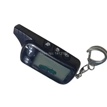 2-way TZ9010 LCD Dálkové Ovládání Klíčenka,TZ-9010 klíčenka pro Vozidla Bezpečnostní Dva Způsob Auto Alarm Tomahawk TZ 9010, 434MHz 1,5 V