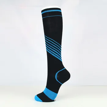 20-30 mmHg Kompresní Ponožky mans pruhované Kreativní Firma Tlak Oběhu Ortopedické Podpůrné Punčochy Sportovní ponožky