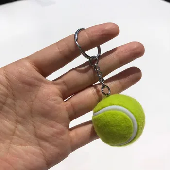 20 ks Pryskyřice mini tenisové míčky, klíčenka,přívěšek na klíče tenisový klub hráč suvenýr dárek tenis memento pro dekorace