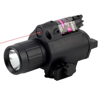 200 Lumen Taktické Combo 2v1 Taktická CREE LED Svítilna / SVĚTLO a Červený Laser / Pohled Kombo Hotsale