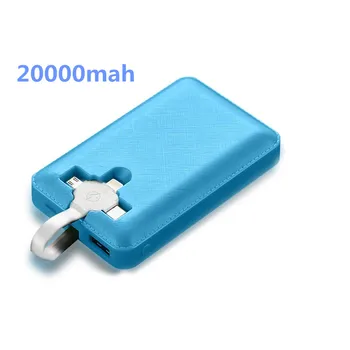 20000mah Power Bank S Kabel Pro Xiaomi Mi Přenosná Externí Baterie Powerbank Nabíječka Pro iPhone Samsung Mobilní Telefon