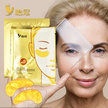 200pcs/100packs YIGUAN Beauty Gold Crystal Kolagenová Záplaty Pro Oko Vlhkost Anti-Stárnutí, Akné, Oční Maska korejská Kosmetika pro Péči o Pleť