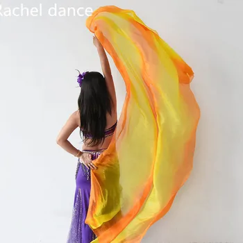 2017 Design, V Reálném Levné Gradient Barvy Břišní Tanec Straně Závoje Hodit Šátek Šátek Břišní Tanečnice Příslušenství Adult Multi Barva