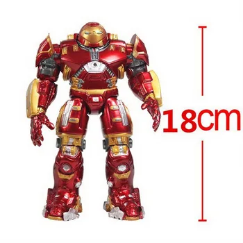 2018 Marvel Avengers 3 Iron Man Hulkbuster Brnění Klouby Pohyblivé panenky Mark S LED Světlem PVC Akční Obrázek Kolekce Model Hračka