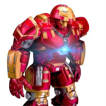 2018 Marvel Avengers 3 Iron Man Hulkbuster Brnění Klouby Pohyblivé panenky Mark S LED Světlem PVC Akční Obrázek Kolekce Model Hračka