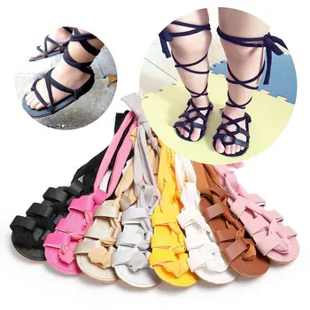 2019 děti gladiator sandály batole, dítě, Měkké Ploché sandály dětské boty Letní boty High-top módní Římské dívky sandály