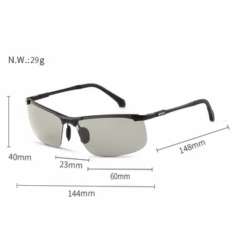 2019 Klasické Řízení Samozabarvovací Brýle Muži Polarizované Chameleon Zbarvení Sluneční brýle pro Muže Anti-glare Brýle UV400