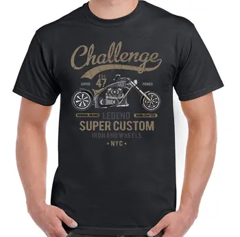 2019 Módní Letní Styl Výzva Legenda Super Custom Pánské Motorkářské Tričko Motorka Motorky Chopper tričko