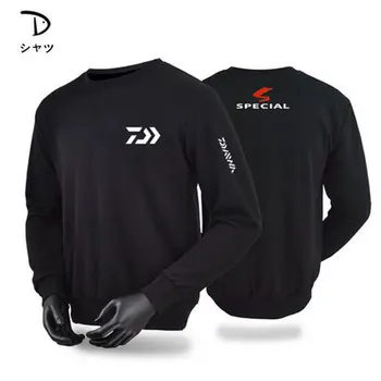 2019 Nové DAWA DAIWA Sportovní Pánské Rybářské Tričko Tenké Prodyšné Navlhavost Quick Dry Anti-UV Rybářské Oblečení XS-5XL Muž