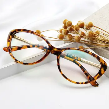 2019 Nové Oválné Krátkozrakost Brýle Rám Ženy Jasné Objektiv Brýle Brýle Rámy Plain Falešné Skla Brýle Brýle Rám