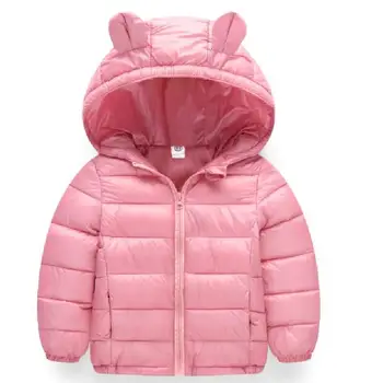 2019 Podzim Zima Dítě Děti Pevné Svrchní Děti Chlapci Dívky Bunda S Kapucí Kabáty Oblečení Vánoční Bavlna Polstrované Oblečení