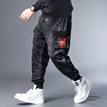 2019 Pánské Boutique Podzim Tužka Harémové Kalhoty Muže Maskovací Vojenské Kalhoty Volné Pohodlné Kalhoty Cargo Camo Joggers