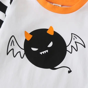 2020 Děti Halloween Kostým Dítě Chlapci Dívky Dlouhý Rukáv Monster Print Top + Potištěné Dlouhé Kalhoty, Oblečení Na Spaní Pyžamo Sady 1-6 Let
