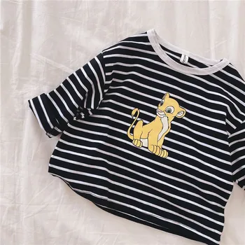 2020 dětská Mikina Podzim Nové Chlapce a Dívky Bavlněné Dlouhý Rukáv Top Kreslený vzor T-košile Děti Oblečení