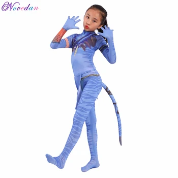 2020 Filmu Avatar 2 Jake Sully Neytiri Cosplay Kostým Oblek Spandex Zentai Obleček Kombinéza Halloween Kostým Pro Dospělé Muži Ženy