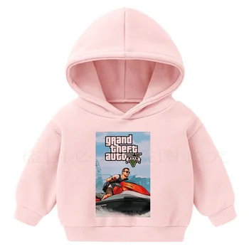 2020 Grand Theft Auto 3D GTA 5 bavlněné mikiny Dlouhý Rukáv, Street Styl hooed bunda Vysoce Kvalitní Unisex děti mikina