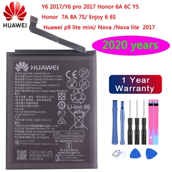2020 Huawei Originální 3020mAh HB405979ECW Baterie Pro Huawei Nova CAZ-AL10 CAZ-TL00 Vychutnat 6S Čest 6c Y6 PRO 2017 Y5 2017 p9 lite