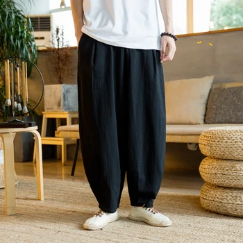 2020 Léto Podzim Korean Ležérní Kalhoty Mužů Pase celovečerní Harem Kalhoty Mužské Japonské Tepláky Mužské Kalhoty Streetwear
