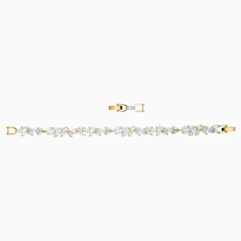 2020 Módní Šperky SWA Nové LOUISON Náramek Gold Frost Okouzlující Zimní Listy Dekorace Ženy Luxusní Romantické Šperky Dárek