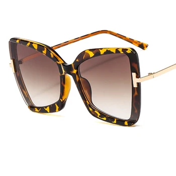 2020 módní ženy Nadrozměrné Kočičí oko ženy, sluneční brýle vintage Značka designer sluneční brýle odstíny luxusní kovové brýle gafas