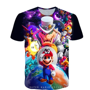 2020 nejoblíbenější Filmy Ježek Sonic 3D Tisk Krátký Rukáv Vysoce Kvalitní Chlapci a Dívky v Létě Propagace Módní T-shirt