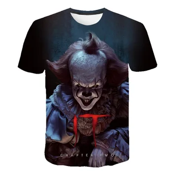 2020 nové grafické T-shirt klaun JOKER téma dětský T-košile 3D módní topy léto O-neck shirt boy oblečení streetwear