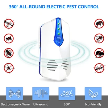2020 NOVÉ Modernizované Ultrazvukové Pest Repeller Elektronické anti mosquito Myši, Krysy, Šváby Hmyzu Killer proti Škůdcům EU/US/UKPlug