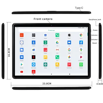 2020 Nové Příjezdu 10.1 9.0 Palcový Android Tablet pc Dual 4G LTE SIM Kartu Octa Core Google Play, WiFi, Bluetooth Tablet 10 palcový tab