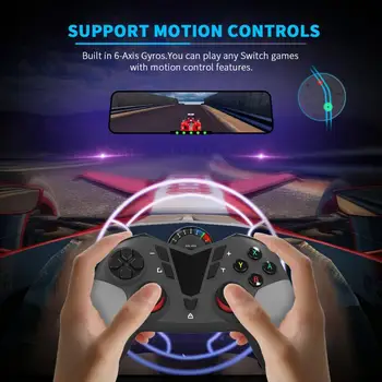 2020 Nový Bezdrátový Gamepad Herní Ovladač S NFC 6-osy Gyroskop, Vibrace Pro Nintend
