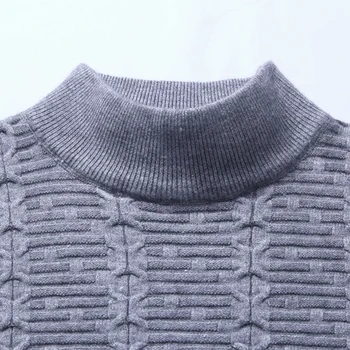 2020 nový ležérní pletený rolák svetr muži oblečení módní svetr šaty pletené zimní teplé pánské svetry, pulovry 81337