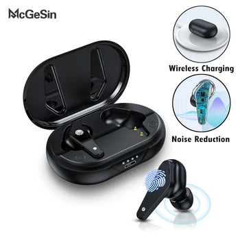 2020 Nový TWS Sluchátka Bezdrátová Bluetooth Sluchátka s Dotykovým ovládáním Sportovní Sluchátka Redukce Šumu Hudební Sluchátka S Mikrofonem